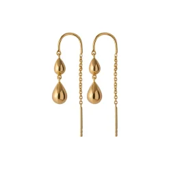 Pernille Corydon - Rain ohrketten in vergoldete silber