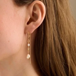 Pernille Corydon - Seaside Ohrringe aus vergoldete silber m Perlen