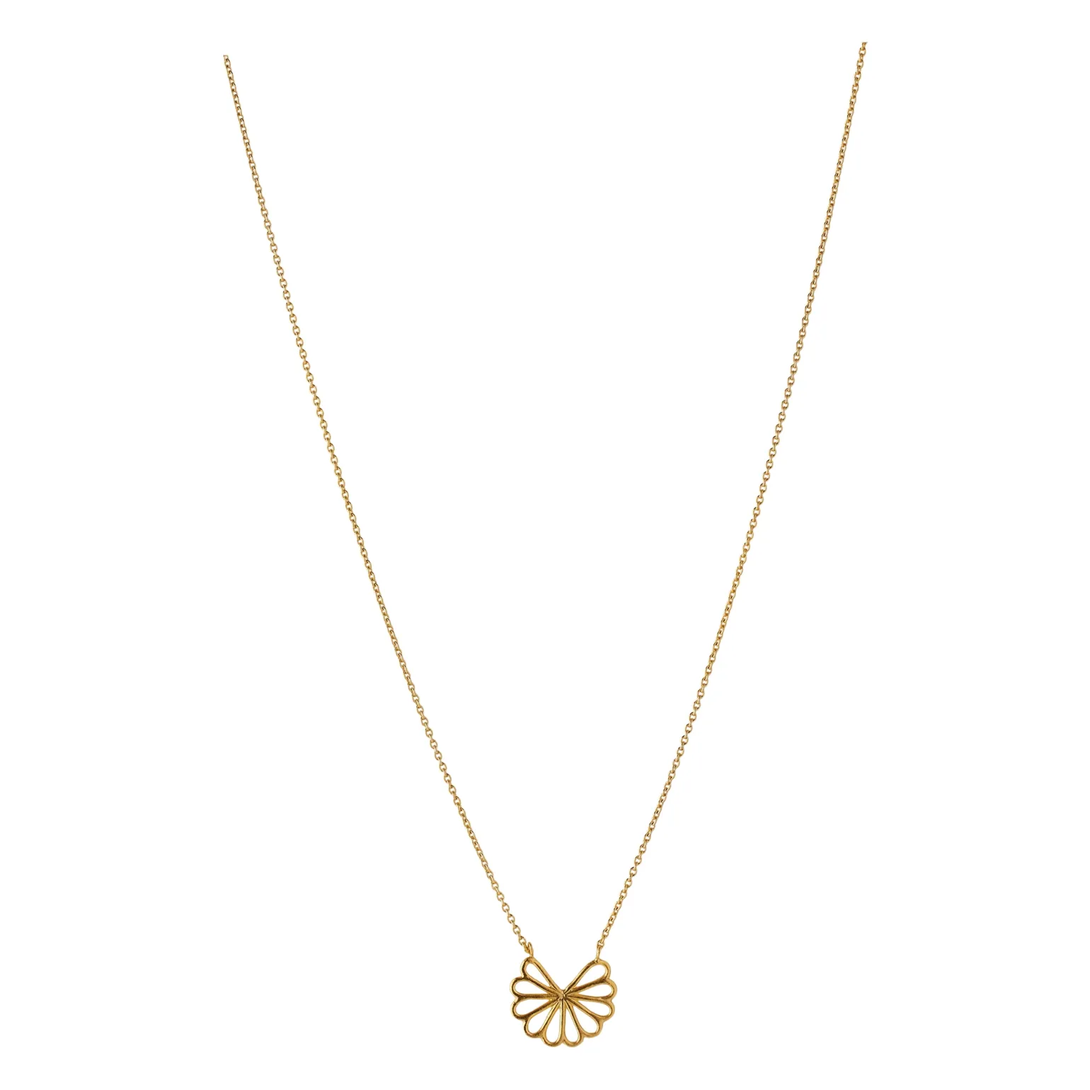 Pernille Corydon - Small Bellis Halskette in vergoldete silber