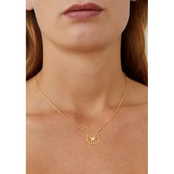 Pernille Corydon - Small Bellis Halskette in vergoldete silber