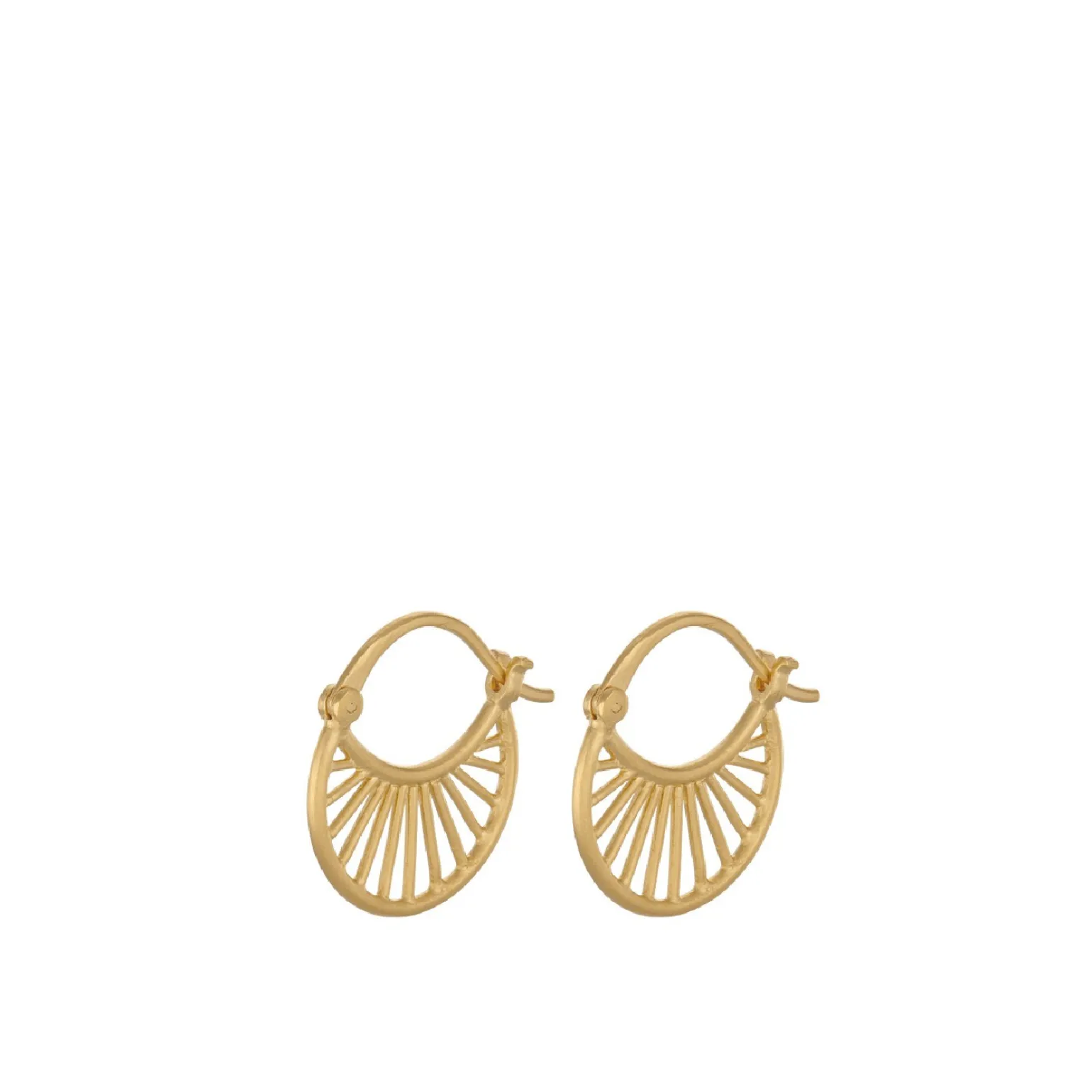 Pernille Corydon - Small Daylight-Ohrringe aus vergoldetem Silber