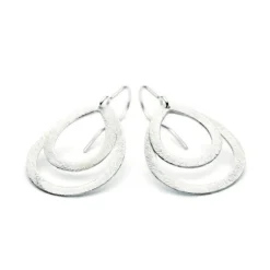 Pernille Corydon - Small Double DropsOhrringe in Silber
