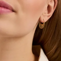 Pernille Corydon - Small Daylight-Ohrringe aus vergoldetem Silber