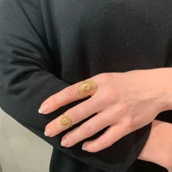 Pernille Corydon - Small  Daylight-Ring aus vergoldeter Silber