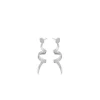 Pernille Corydon - Small loop Ohrringe in Silber**