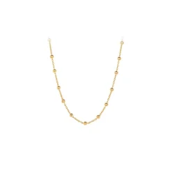 Pernille Corydon - Vega-Kugel-Halskette in vergoldetem Silber