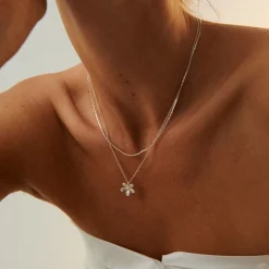 Pernille Corydon - Wild Poppy Halskette in silber