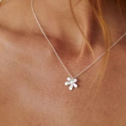 Pernille Corydon - Wild Poppy Halskette in silber