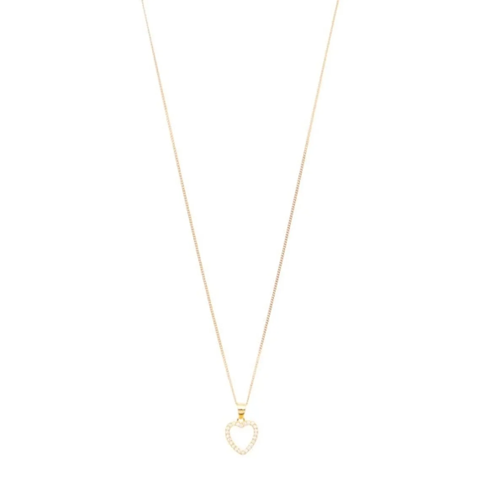 Pico - Cæur Halskette in vergoldete silber m. Herz