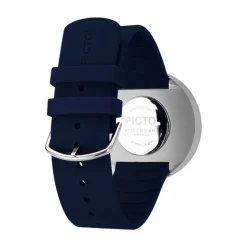 Picto - Blaues Zifferblatt mit mitternachtsblauem Silikonarmband