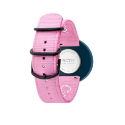 Picto - Deep Blue Zifferblatt mit Pink Reef Armband - 40 mm