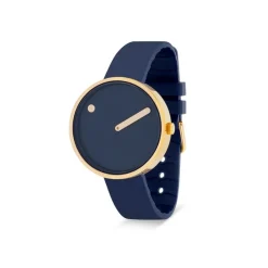 Picto - Mitternachtsblaues Zifferblatt und TPU-Armband auf Biobasis