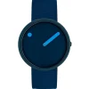 Picto - Navy Blue Zifferblatt und Navy Blue Armband - 40 mm