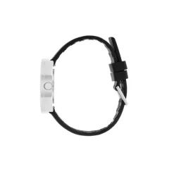 Picto - Schwarzes Zifferblatt mit schwarzem TPU-Armband auf Biobasis und Stahlzifferblatt in 34 mm