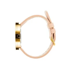 Picto - Weißes Zifferblatt mit nudefarbenem Lederarmband 40mm
