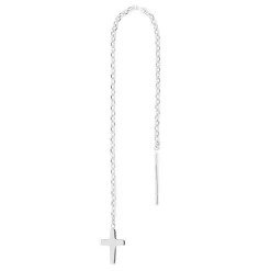 Piercing-Schmuck - Pierce52, silberner Kreuz-Ohrring