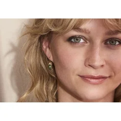 Rabinovich - Bliss-Ohrringe vergoldete m. Serpentin und zirkonia