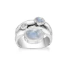 Rabinovich - Casual curve Ring mit Mondstein in Silber
