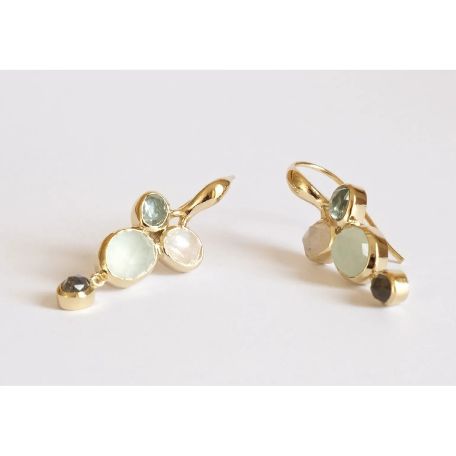 Rabinovich - Ocean Crush Ohrringe vergoldete mit Natursteinen