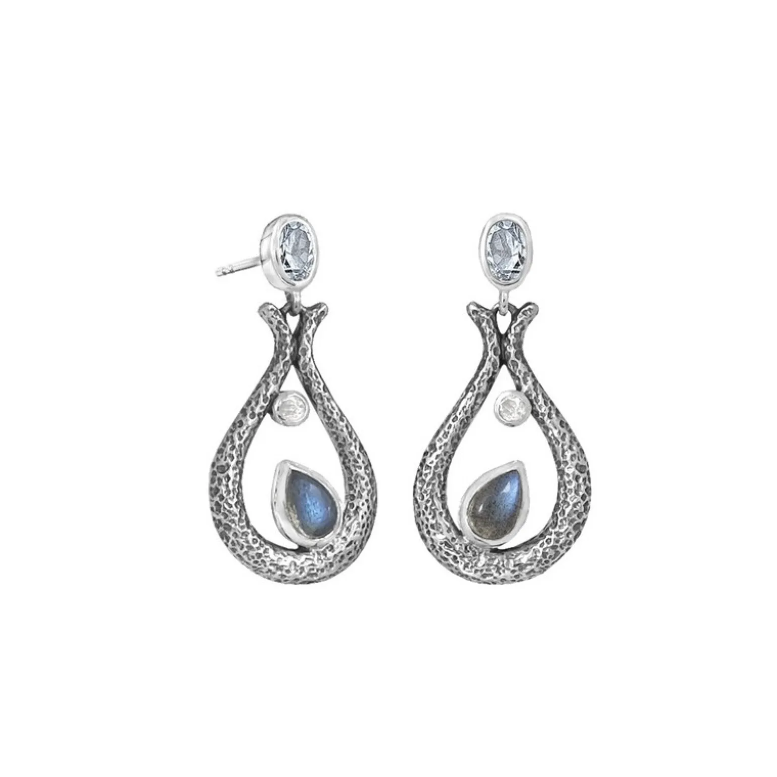 Rabinovich - Unity Ohrringe aus silber mit Labradorit