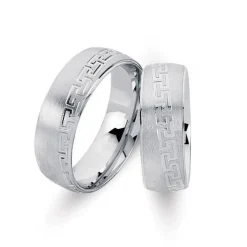 Rhodinierte Silberringe mit einzigartiger Struktur