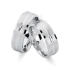 Rhodinierte Silberringe mit einzigartiger Struktur