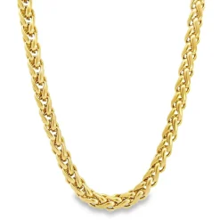Rico's Halskette für Herren in 7 mm vergoldete Stahl