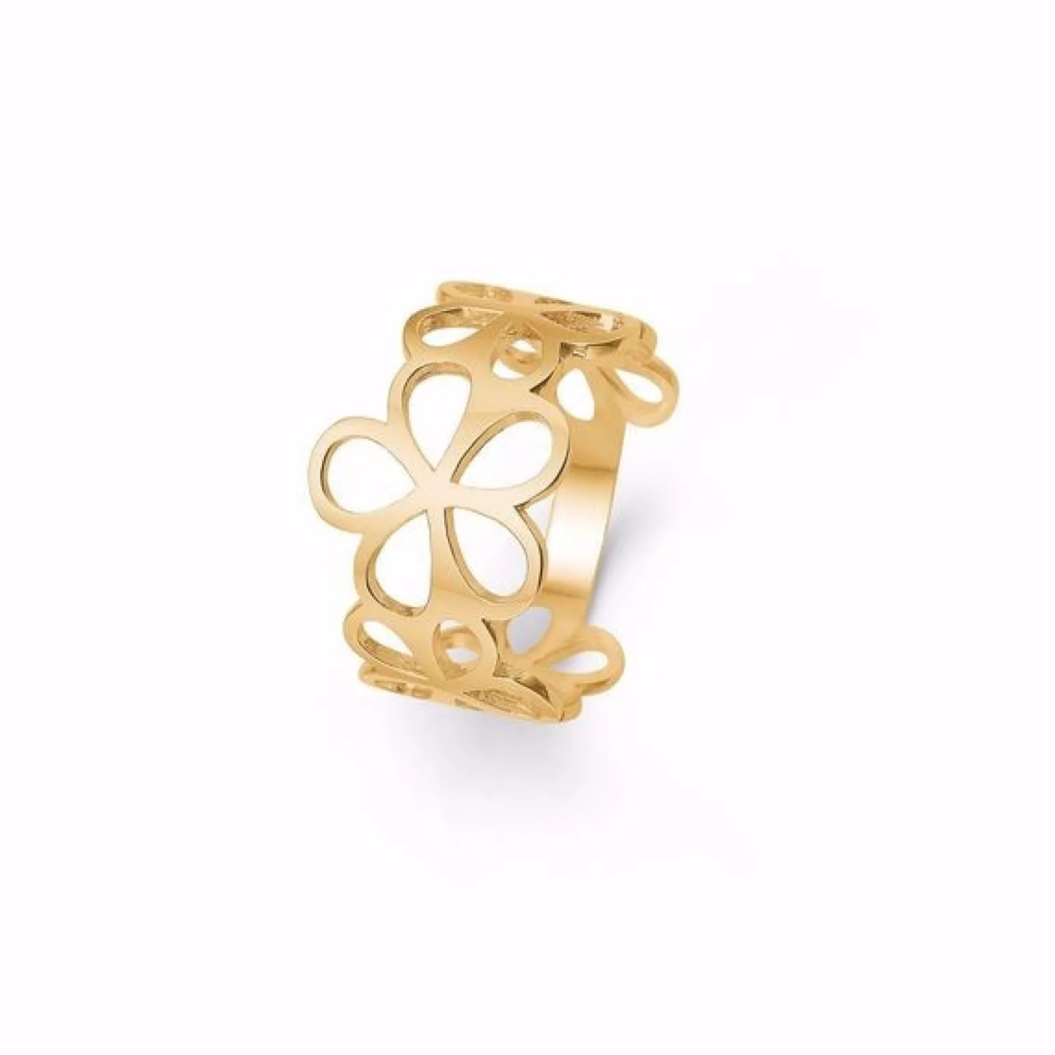 Ring mit Blumenmuster aus 14kt. Gold