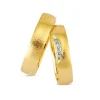 Ringe aus 14 Karat Gold - 5 Diamanten mit klarem Brillantschliff *
