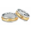 Ringe aus 14 Karat Gold und Weißgold - 13x0,01 Karat Diamanten