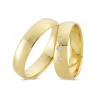Ringe aus 14 Karat Rotgold - 3 Brillanten *