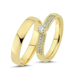 Ringe aus 14 Karat Rotgold - 29 Brillanten