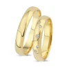 Ringe aus 14 Karat Rotgold - 5 Brillanten *