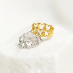 Sara Høydahl x Sistie - Vergoldeter Ring Silber