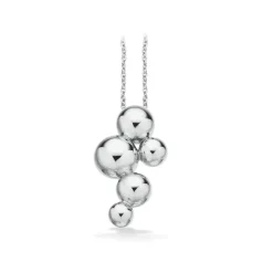 Scrouples - Großer Kugel-Anhänger in glänzend silber