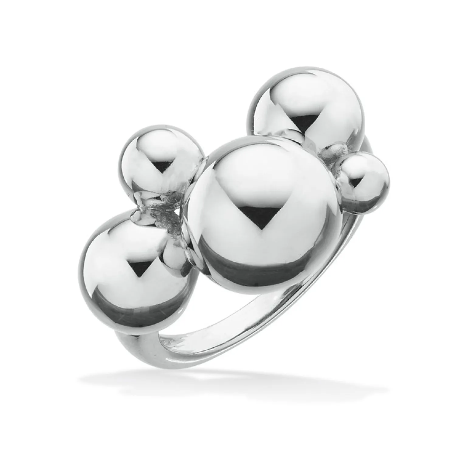 Scrouples - Großer Sphere Ring in poliert silber