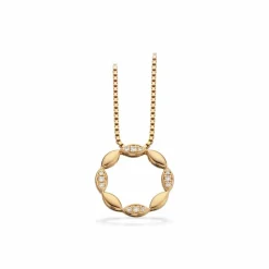 Scrouples - Halskette mit Anhänger aus 14 kt Gold mit 0,06 H-W/SI