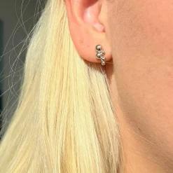 Scrouples - Kugelohrringe in poliert silber