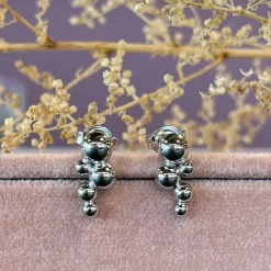 Scrouples - Kugelohrringe in poliert silber