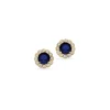 Scrouples - Ohrstecker Rosette blau w. zirkonia 8 kt. gold