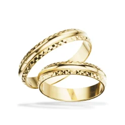 Scrouples Trauringe - 8-14 kt Goldringe 4 mm.