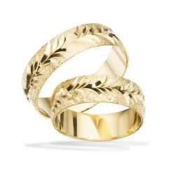 Scrouples Trauringe - 8-14 kt Goldringe 6 mm.