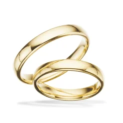 Scrouples Trauringe - 8-14 kt Goldringe 3,5 mm.