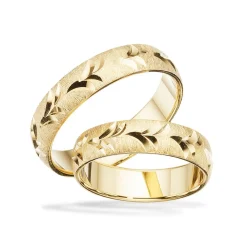 Scrouples Trauringe - 8-14 kt Goldringe 5 mm.