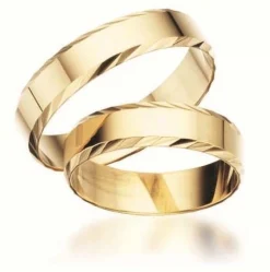 Scrouples Trauringe - 8-14 kt Goldringe 5 mm.