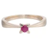 Siersbøl - 14 kt. Goldring mit Rubin