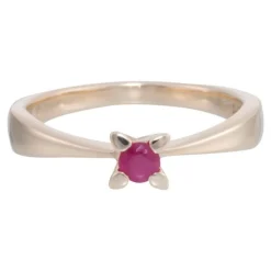 Siersbøl - 14 kt. Goldring mit Rubin