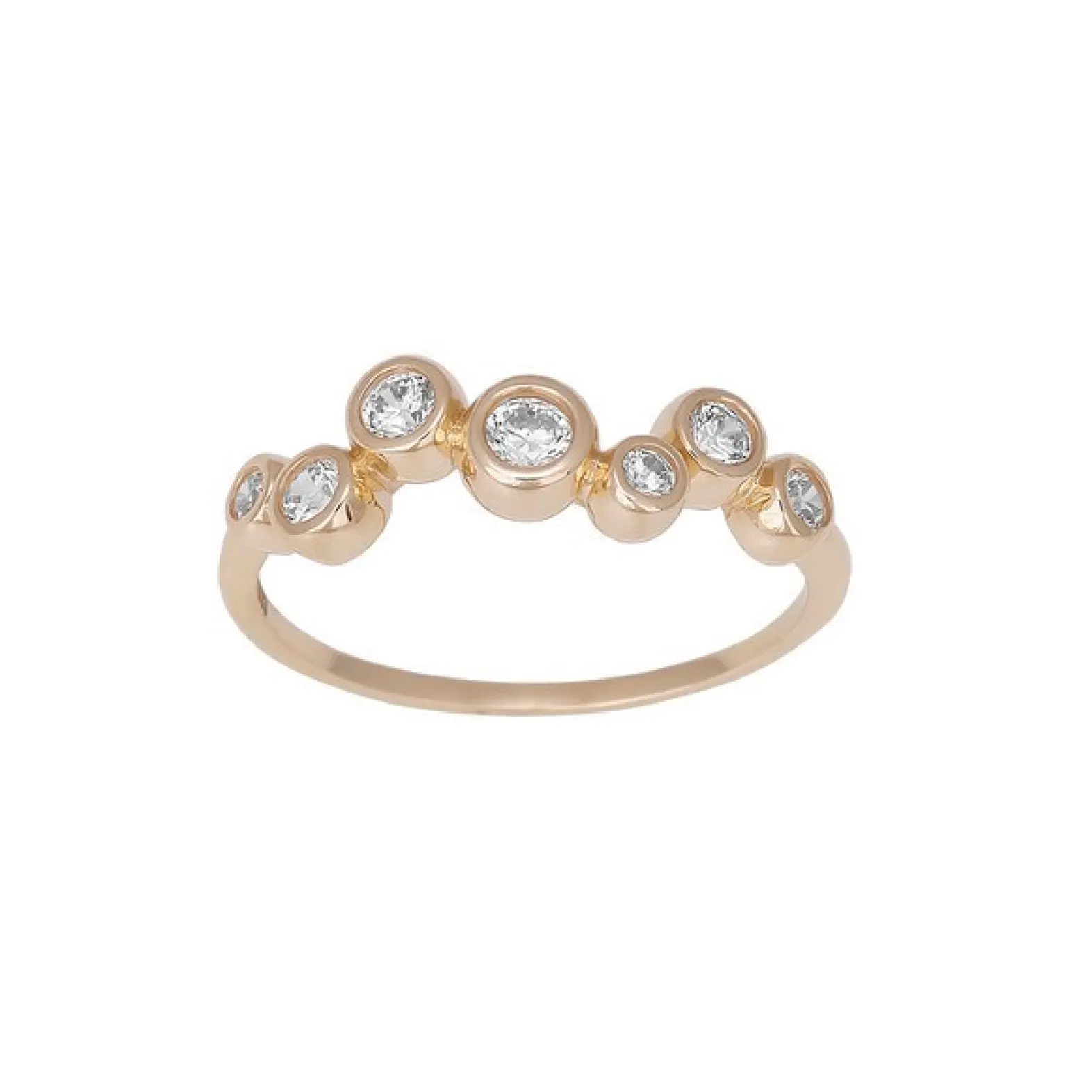 Siersbøl - 8 kt. Goldring mit Zirkonen