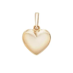 Siersbøl - 8 oder 14 kt. Herz-Anhänger in 15mm