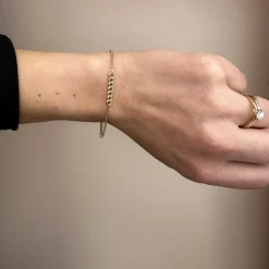 Siersbøl - Armband mit Flachpanzer aus 8kt. Gold